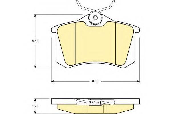 GIRLING 6108231 Комплект тормозных колодок, дисковый тормоз