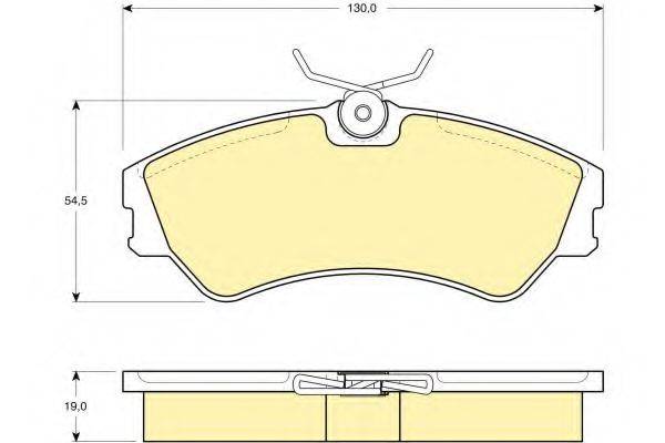 GIRLING 6108621 Комплект тормозных колодок, дисковый тормоз