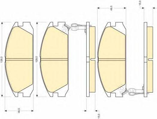 GIRLING 6109259 Комплект тормозных колодок, дисковый тормоз