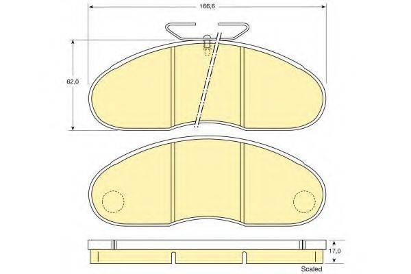 GIRLING 6109483 Комплект тормозных колодок, дисковый тормоз