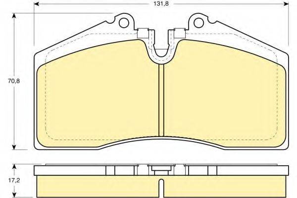 GIRLING 6109662 Комплект тормозных колодок, дисковый тормоз