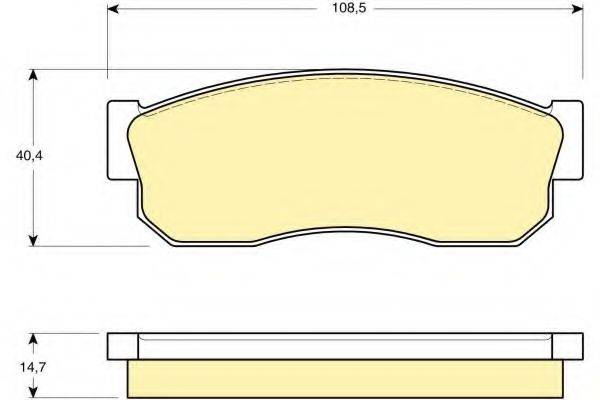 GIRLING 6109889 Комплект тормозных колодок, дисковый тормоз