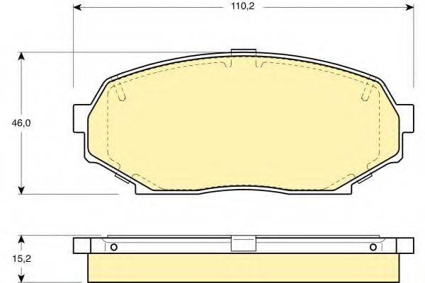 GIRLING 6110289 Комплект тормозных колодок, дисковый тормоз