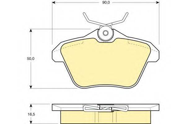 GIRLING 6111471 Комплект тормозных колодок, дисковый тормоз