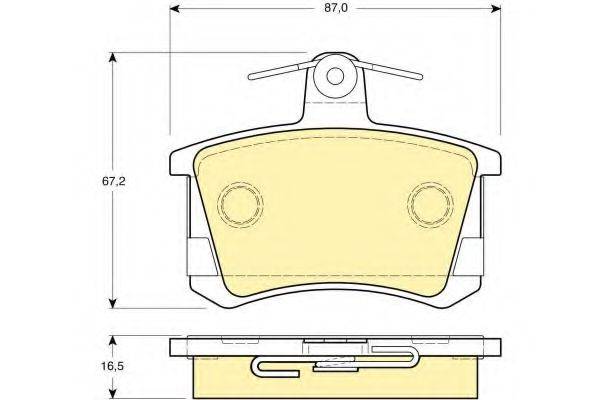 GIRLING 6111631 Комплект тормозных колодок, дисковый тормоз