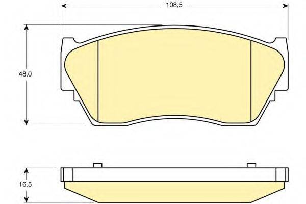 GIRLING 6111709 Комплект тормозных колодок, дисковый тормоз