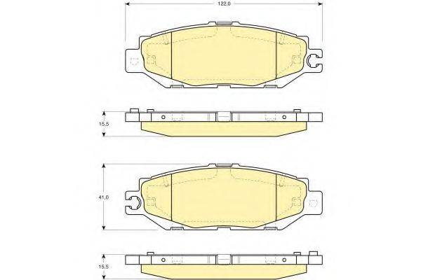 GIRLING 6112409 Комплект тормозных колодок, дисковый тормоз