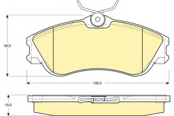 GIRLING 6112951 Комплект тормозных колодок, дисковый тормоз