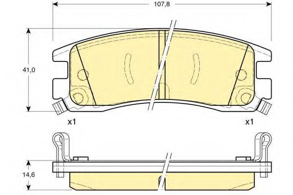 GIRLING 6113099 Комплект тормозных колодок, дисковый тормоз