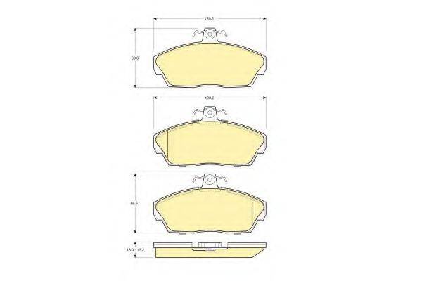 GIRLING 6113191 Комплект тормозных колодок, дисковый тормоз