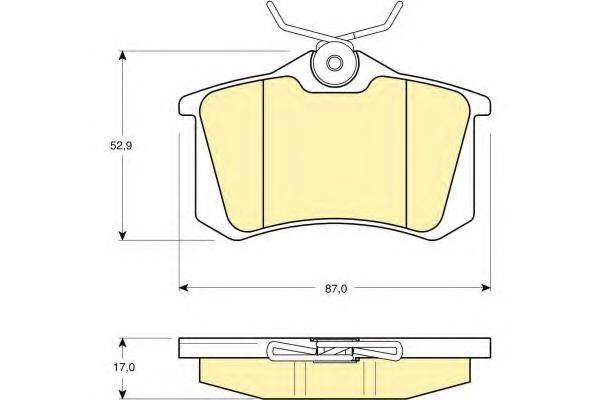 GIRLING 6113301 Комплект тормозных колодок, дисковый тормоз