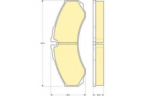 GIRLING 6113459 Комплект тормозных колодок, дисковый тормоз