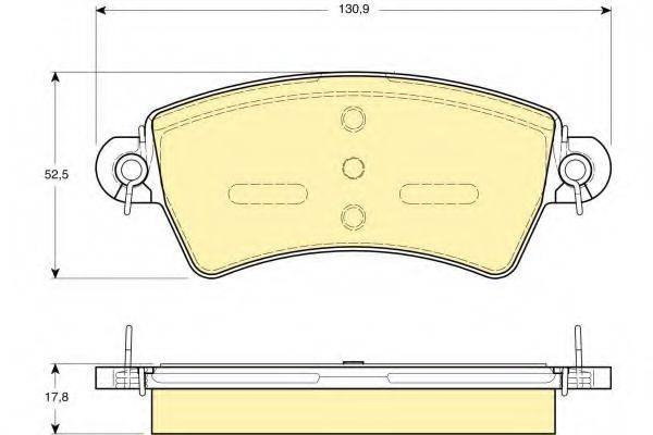 GIRLING 6113854 Комплект тормозных колодок, дисковый тормоз