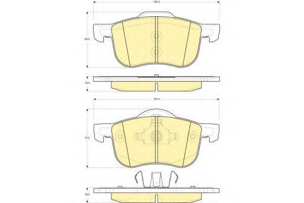 GIRLING 6113882 Комплект тормозных колодок, дисковый тормоз
