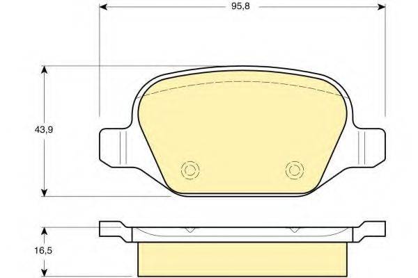 GIRLING 6113961 Комплект тормозных колодок, дисковый тормоз
