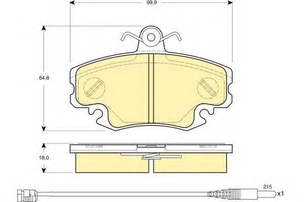 GIRLING 6114651 Комплект тормозных колодок, дисковый тормоз