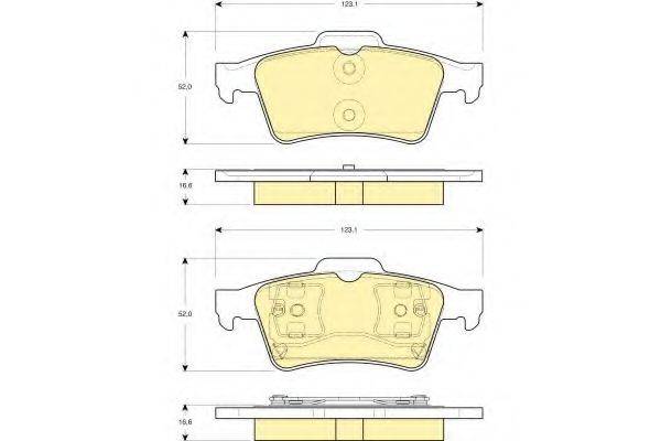 GIRLING 6114692 Комплект тормозных колодок, дисковый тормоз