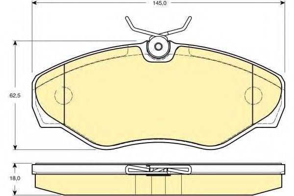 GIRLING 6114781 Комплект тормозных колодок, дисковый тормоз