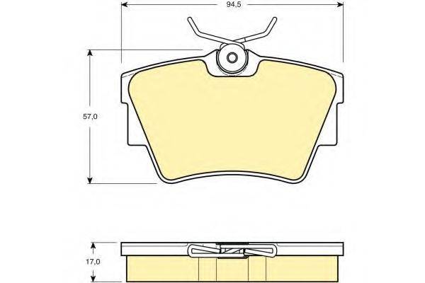 GIRLING 6114791 Комплект тормозных колодок, дисковый тормоз