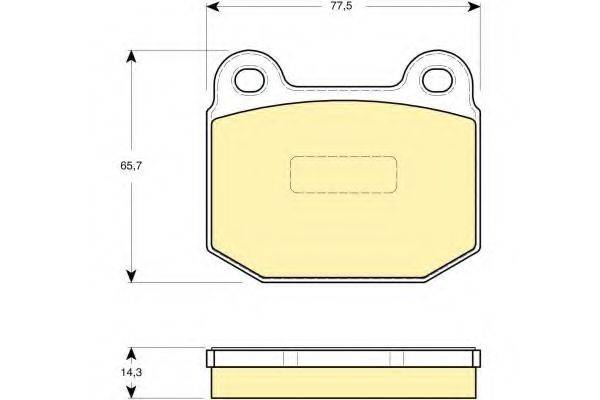 GIRLING 6114932 Комплект тормозных колодок, дисковый тормоз