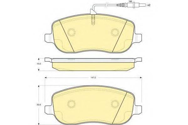 GIRLING 6115031 Комплект тормозных колодок, дисковый тормоз