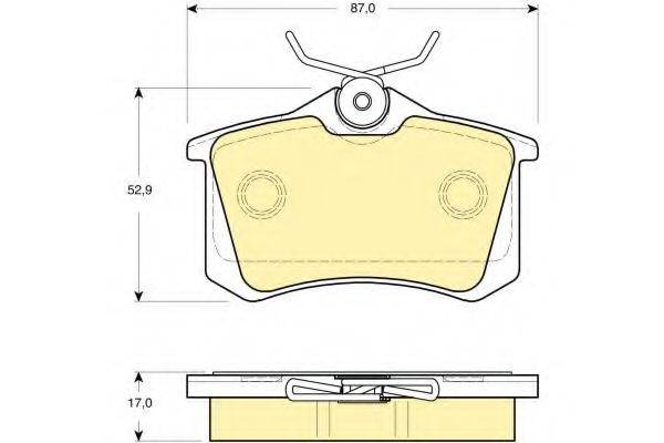 GIRLING 6115041 Комплект тормозных колодок, дисковый тормоз