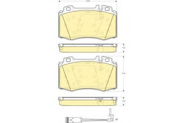 GIRLING 6115432 Комплект тормозных колодок, дисковый тормоз