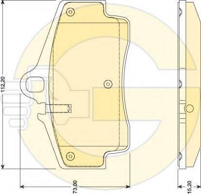 GIRLING 6117579 Комплект тормозных колодок, дисковый тормоз