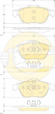 GIRLING 6118232 Комплект тормозных колодок, дисковый тормоз