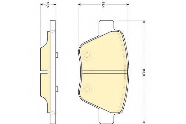 GIRLING 6118414 Комплект тормозных колодок, дисковый тормоз