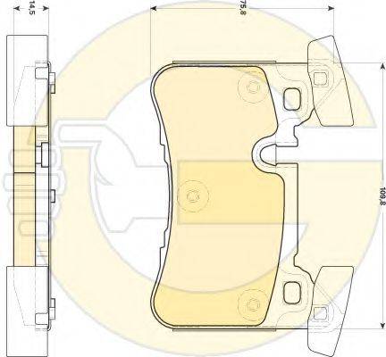 GIRLING 6118569 Комплект тормозных колодок, дисковый тормоз