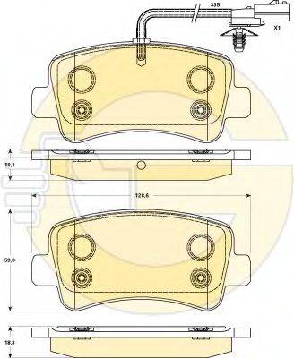 GIRLING 6119031 Комплект тормозных колодок, дисковый тормоз