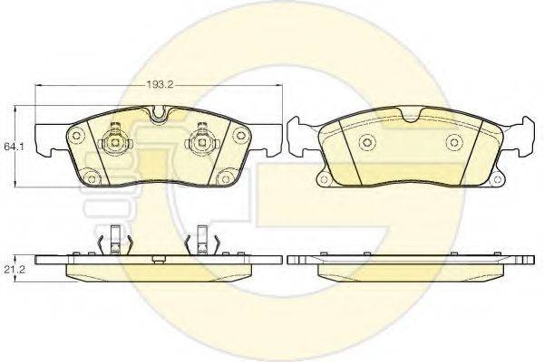 GIRLING 6119462 Комплект тормозных колодок, дисковый тормоз