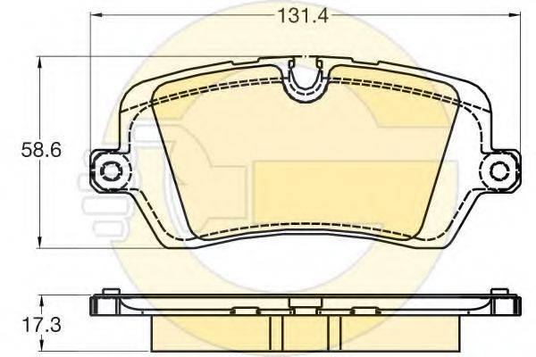 GIRLING 6120291 Комплект тормозных колодок, дисковый тормоз