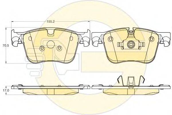 GIRLING 6120352 Комплект тормозных колодок, дисковый тормоз