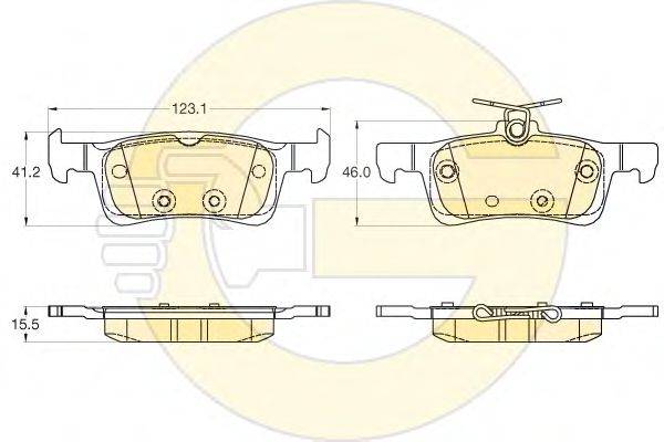 GIRLING 6120372 Комплект тормозных колодок, дисковый тормоз