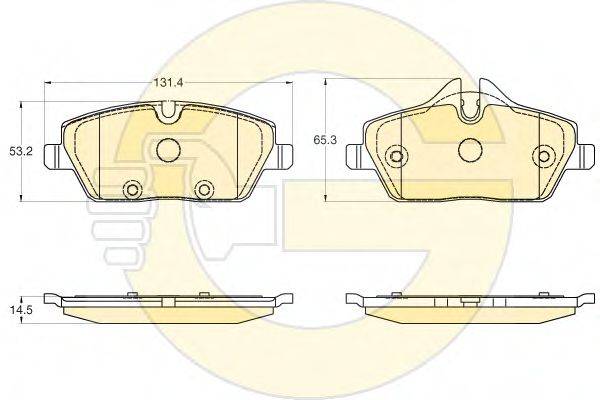 GIRLING 6120381 Комплект тормозных колодок, дисковый тормоз