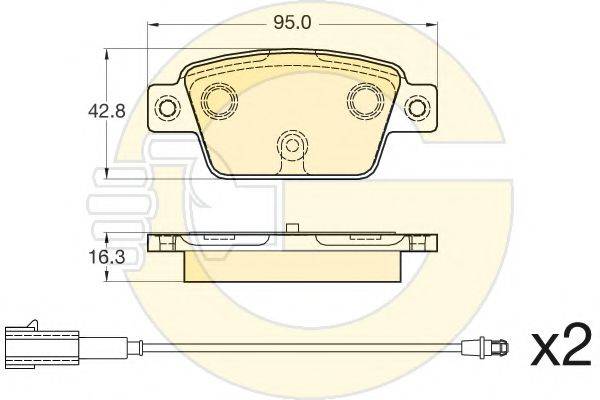 GIRLING 6120544 Комплект тормозных колодок, дисковый тормоз