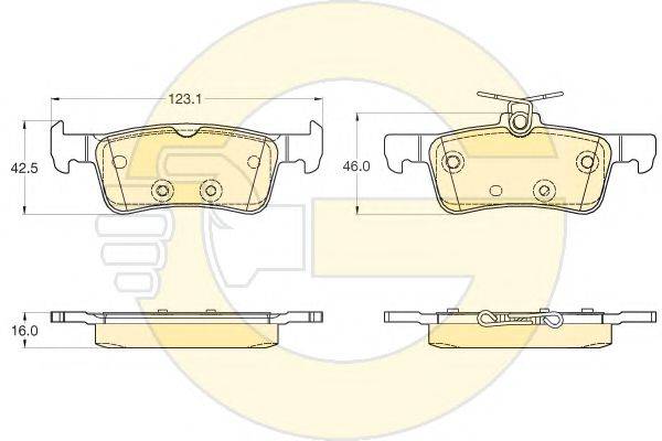 GIRLING 6120552 Комплект тормозных колодок, дисковый тормоз