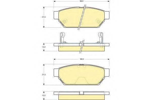 GIRLING 6130459 Комплект тормозных колодок, дисковый тормоз