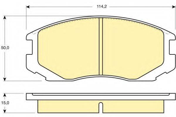 GIRLING 6130469 Комплект тормозных колодок, дисковый тормоз