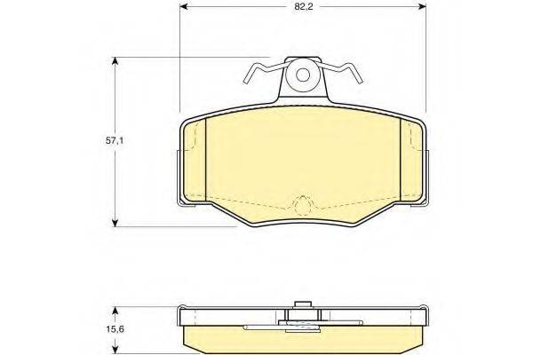 GIRLING 6130921 Комплект тормозных колодок, дисковый тормоз