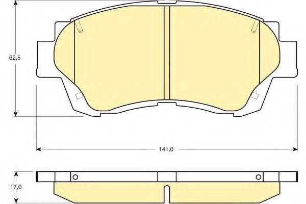 GIRLING 6131559 Комплект тормозных колодок, дисковый тормоз