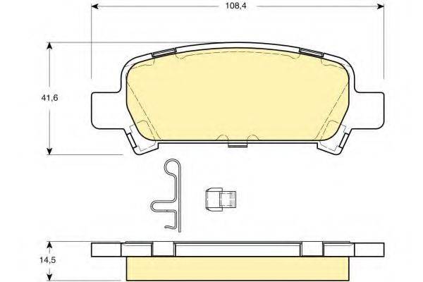 GIRLING 6132239 Комплект тормозных колодок, дисковый тормоз