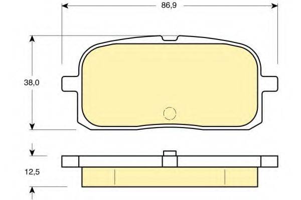 GIRLING 6132259 Комплект тормозных колодок, дисковый тормоз