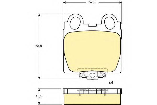 GIRLING 6132339 Комплект тормозных колодок, дисковый тормоз