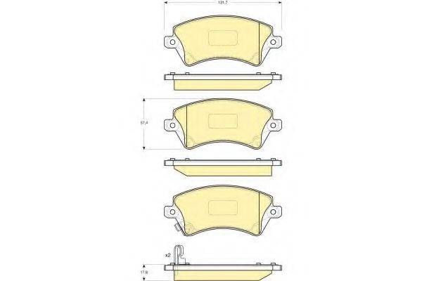 GIRLING 6132881 Комплект тормозных колодок, дисковый тормоз