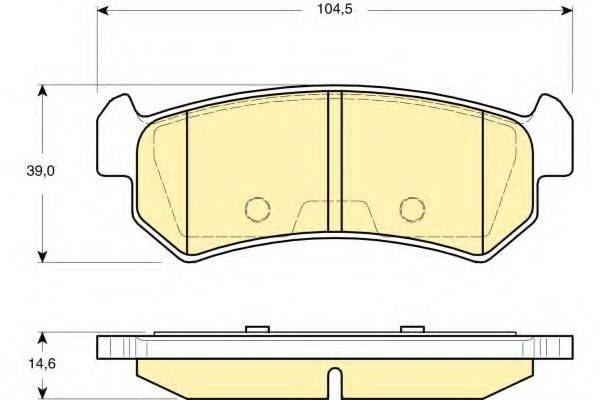 GIRLING 6133489 Комплект тормозных колодок, дисковый тормоз