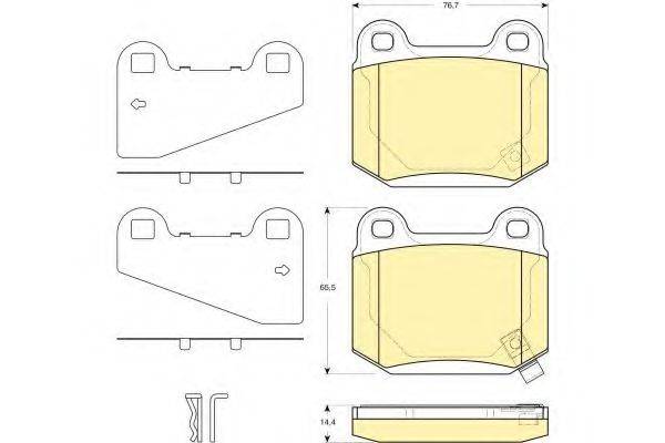 GIRLING 6133509 Комплект тормозных колодок, дисковый тормоз