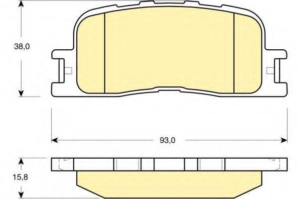 GIRLING 6133749 Комплект тормозных колодок, дисковый тормоз